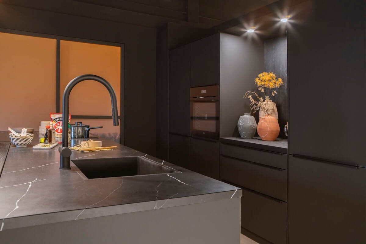 Composiet aanrechtblad met verschillende looks