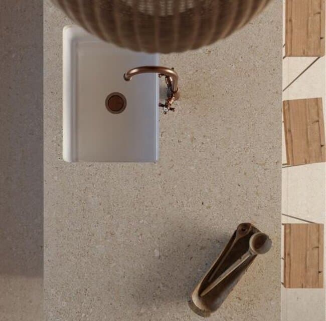 Dekton werkblad met onderbouw spoelbak