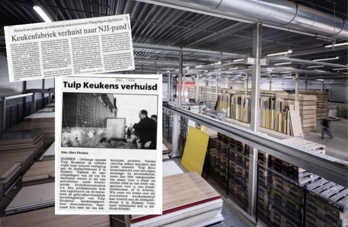 Verhuizing van fabriek en showroom