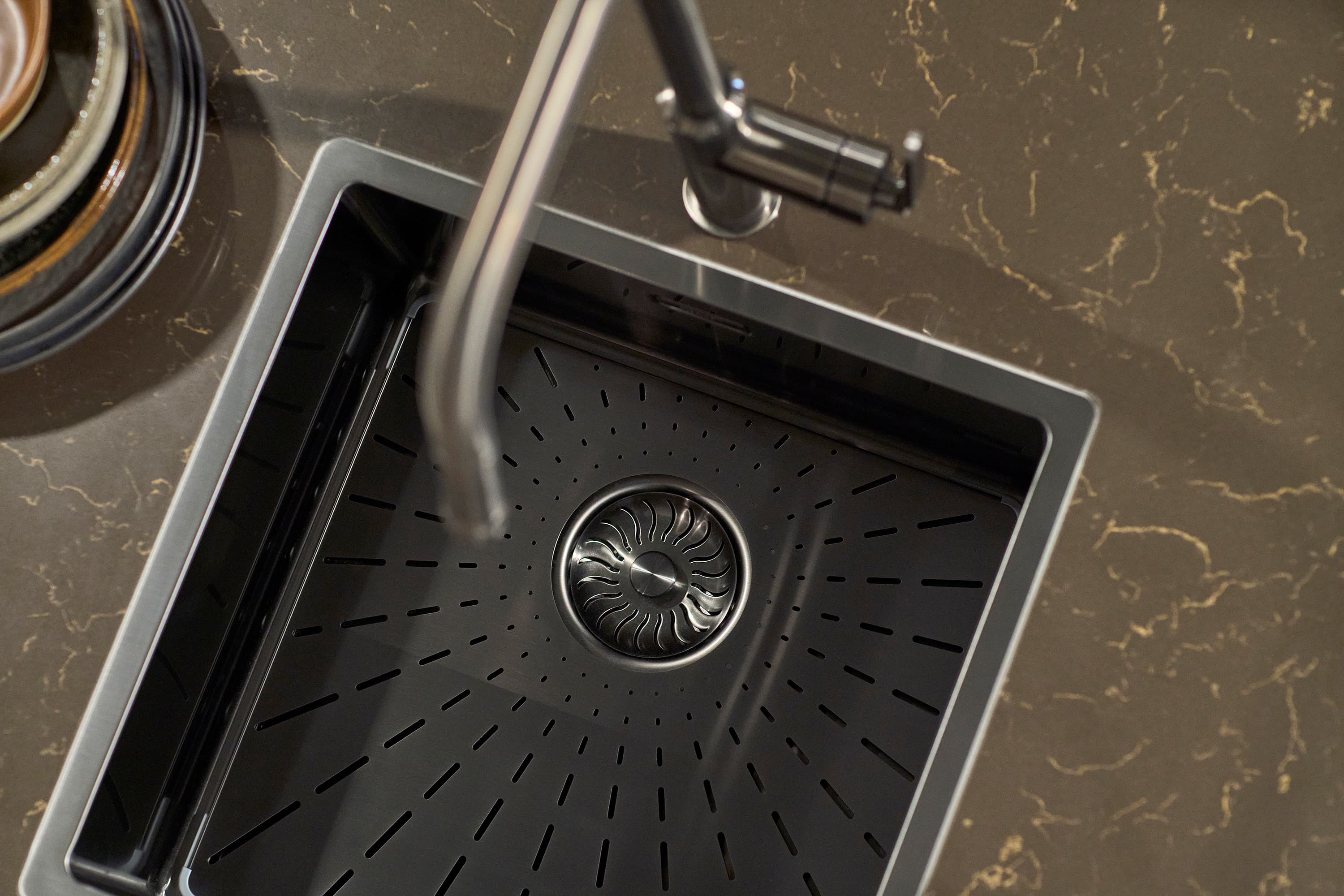 Gun metal vlakbouw spoelbak
