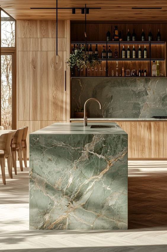 Groen-kookeiland-in-houten-keuken.jpg