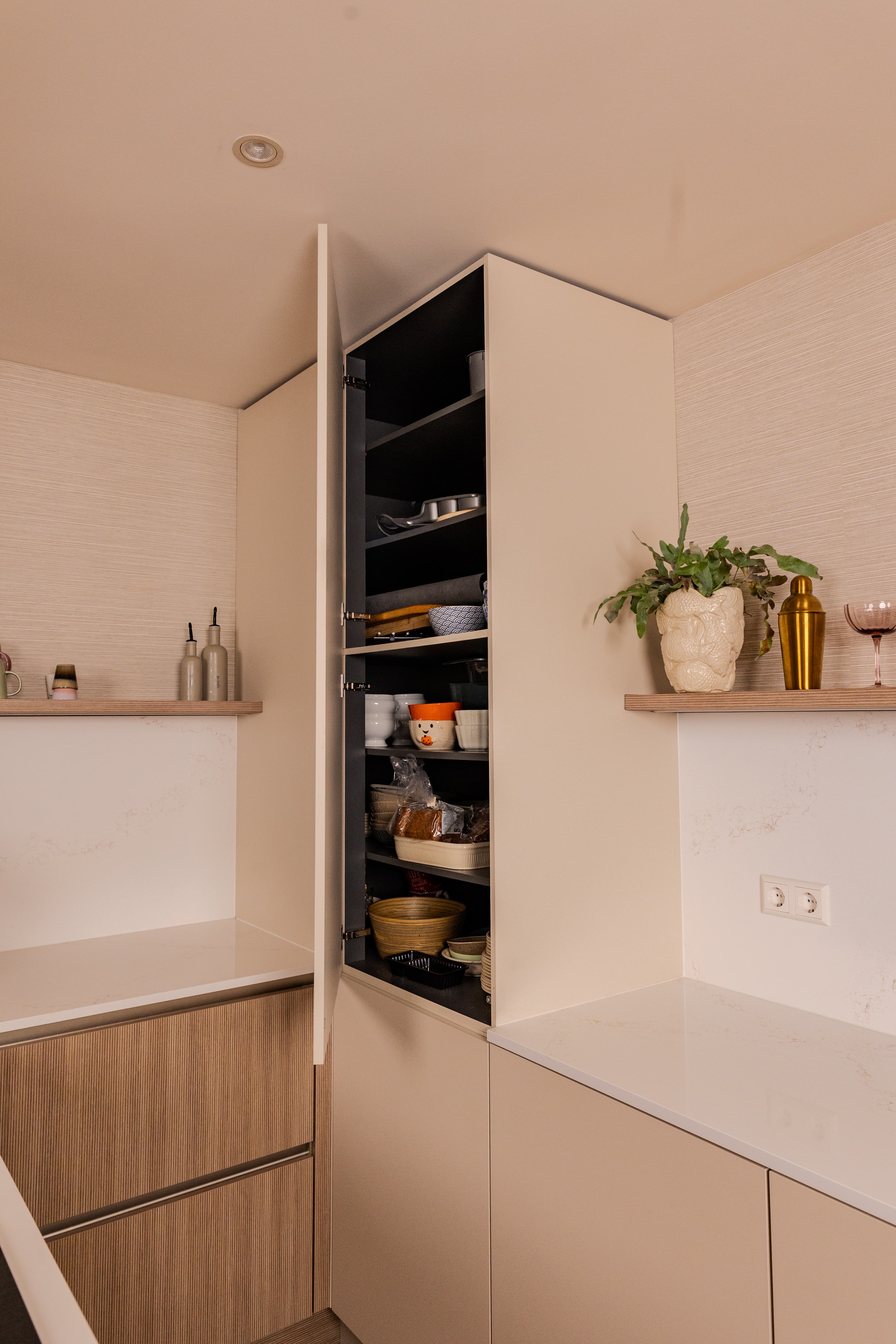 Opbergruimte in de keuken