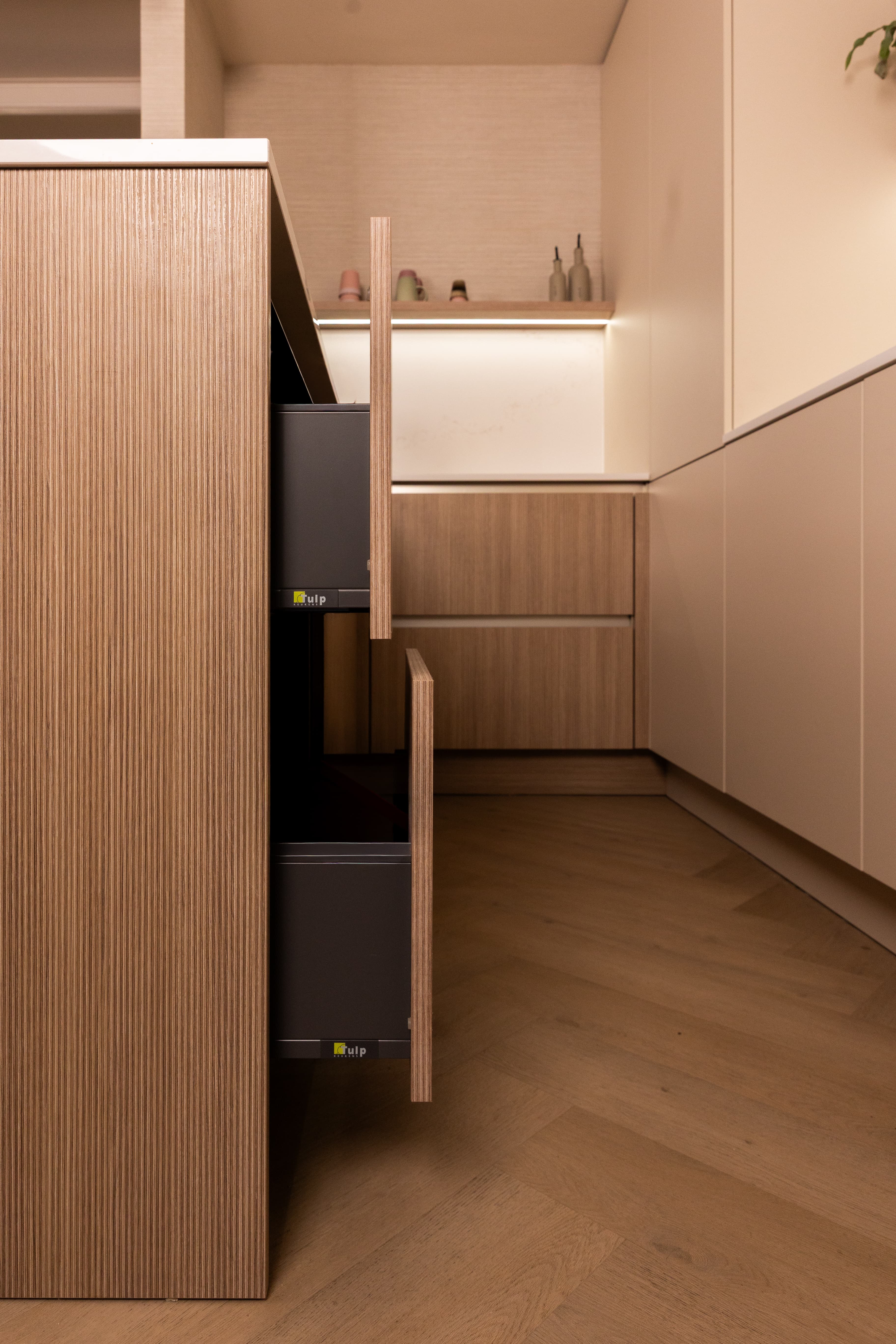 Ladekasten in keuken