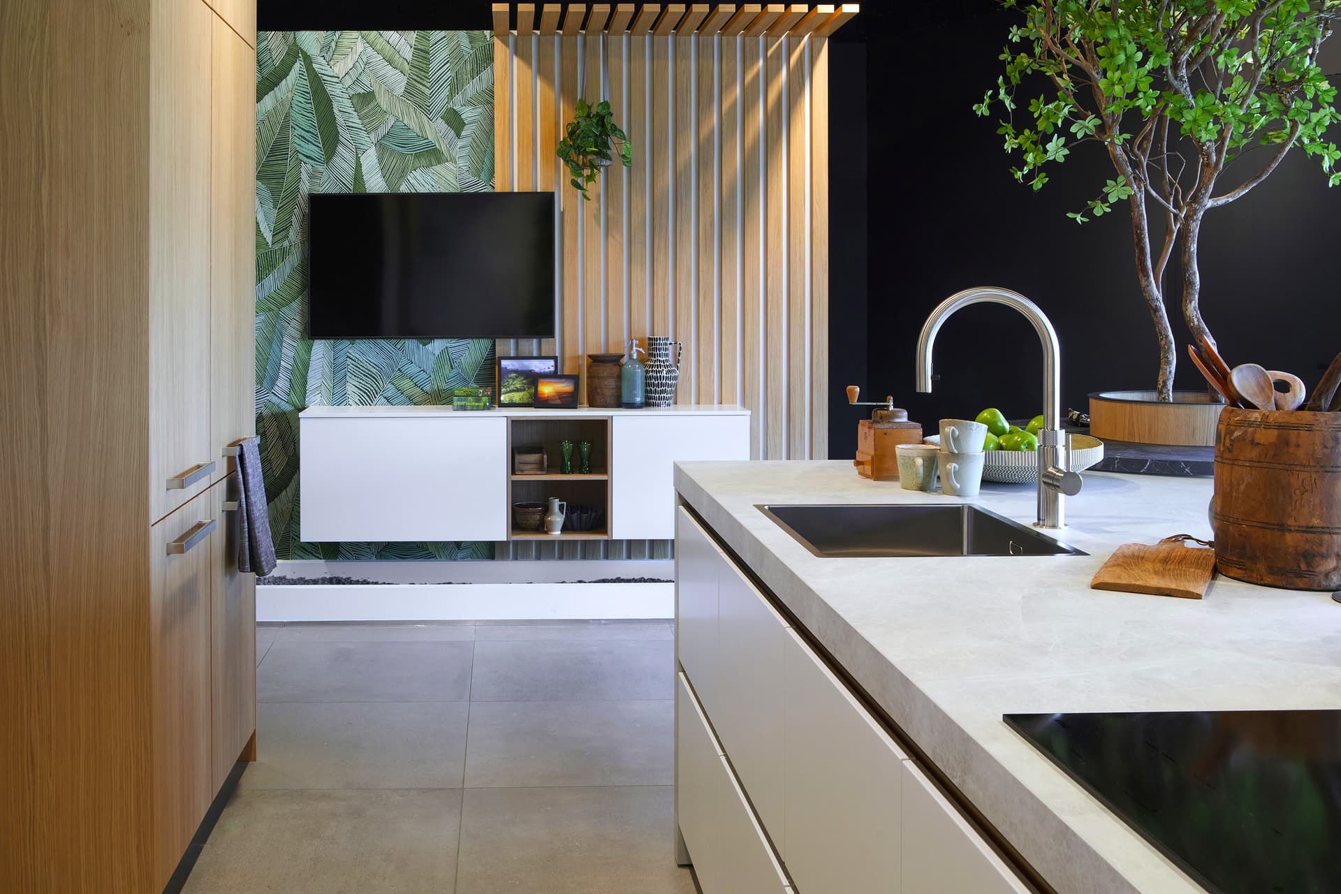 Betonlook-en-hout.jpg Keuken met betonnen werkblad
