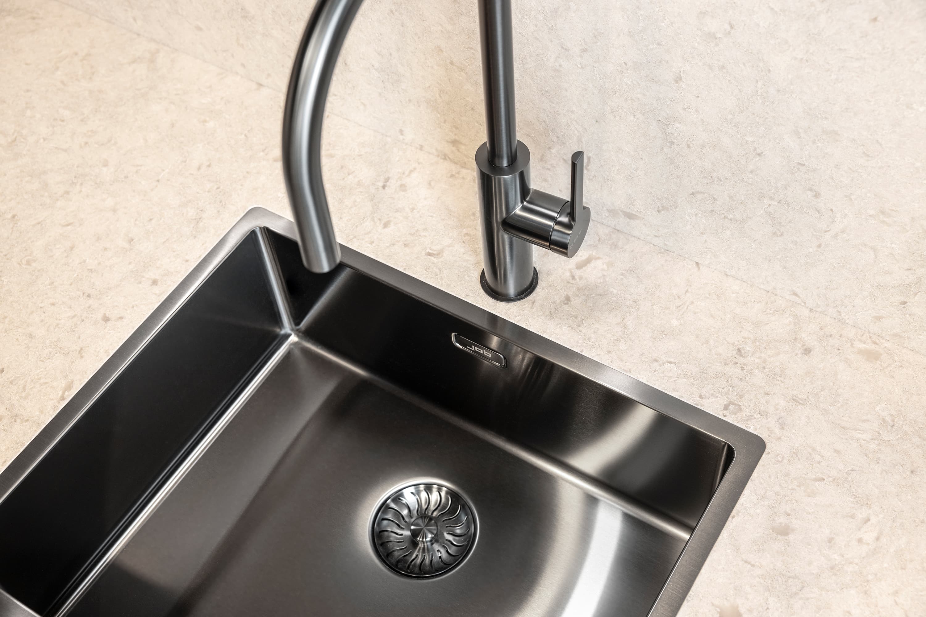 Gun metal vlakbouw spoelbak