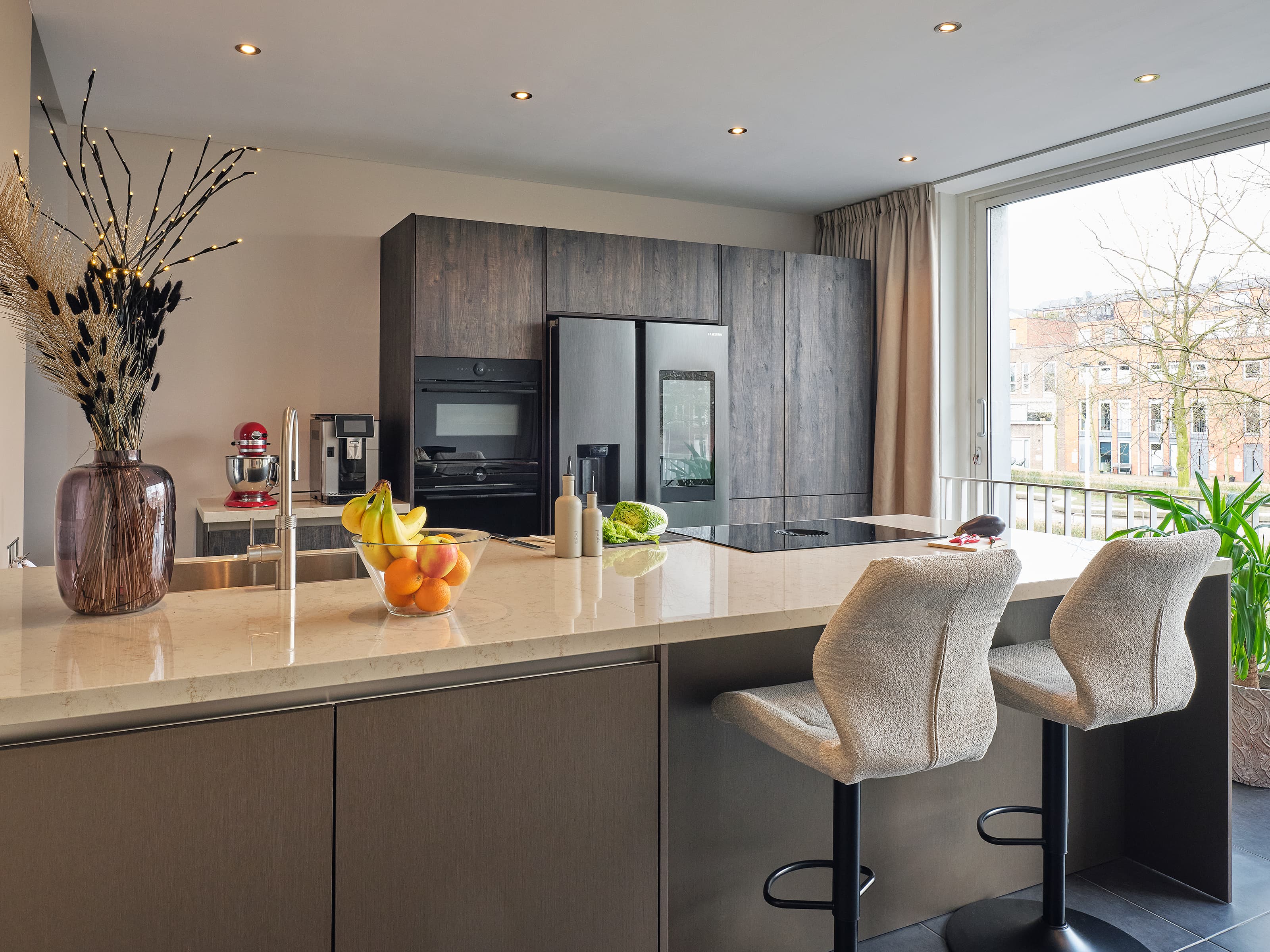 Keuken met schiereiland