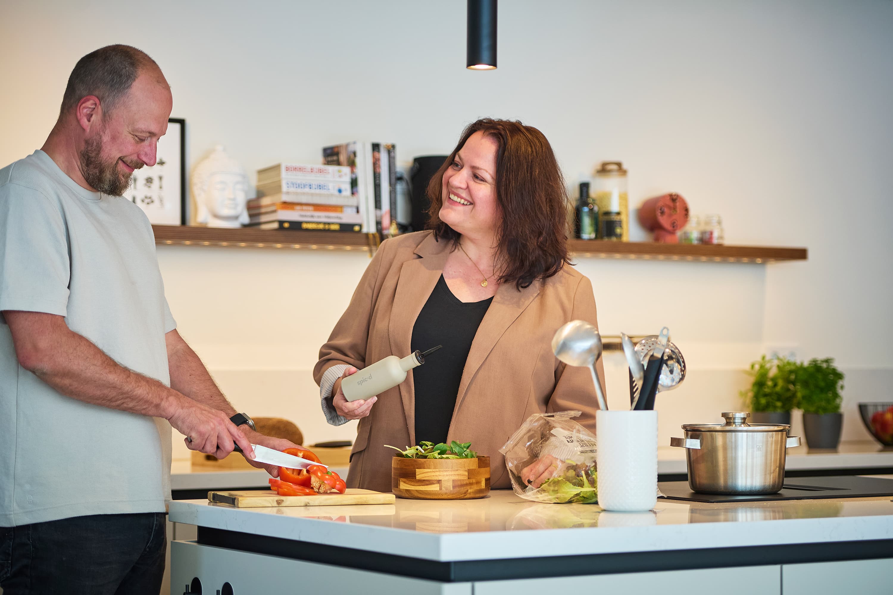 Klanten in Tulp keuken